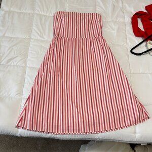 J. Crew Striped Strapless Sundress